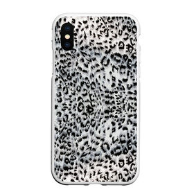 Чехол для iPhone XS Max матовый с принтом White Jaguar в Новосибирске, Силикон | Область печати: задняя сторона чехла, без боковых панелей | барс | леопард | ягуар