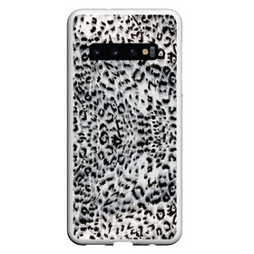 Чехол для Samsung Galaxy S10 с принтом White Jaguar в Новосибирске, Силикон | Область печати: задняя сторона чехла, без боковых панелей | Тематика изображения на принте: барс | леопард | ягуар
