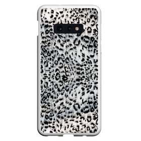 Чехол для Samsung S10E с принтом White Jaguar в Новосибирске, Силикон | Область печати: задняя сторона чехла, без боковых панелей | Тематика изображения на принте: барс | леопард | ягуар