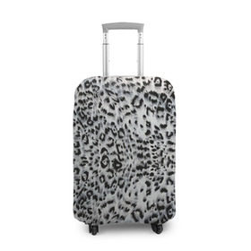 Чехол для чемодана 3D с принтом White Jaguar в Новосибирске, 86% полиэфир, 14% спандекс | двустороннее нанесение принта, прорези для ручек и колес | Тематика изображения на принте: барс | леопард | ягуар