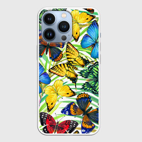 Чехол для iPhone 13 Pro с принтом Бабочки 2 в Новосибирске,  |  | flower | summer | swag | trend | бабочки | лето | популярное | сваг | свег | тренд | хит | цветочки | цветы