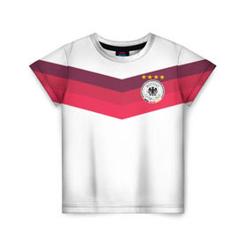 Детская футболка 3D с принтом Сборная Германии по футболу в Новосибирске, 100% гипоаллергенный полиэфир | прямой крой, круглый вырез горловины, длина до линии бедер, чуть спущенное плечо, ткань немного тянется | germany