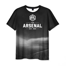 Мужская футболка 3D с принтом Arsenal FC в Новосибирске, 100% полиэфир | прямой крой, круглый вырез горловины, длина до линии бедер | арсенал