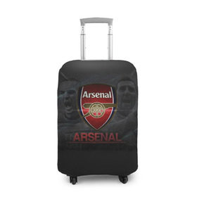 Чехол для чемодана 3D с принтом Arsenal. Fly Emirates в Новосибирске, 86% полиэфир, 14% спандекс | двустороннее нанесение принта, прорези для ручек и колес | арсенал