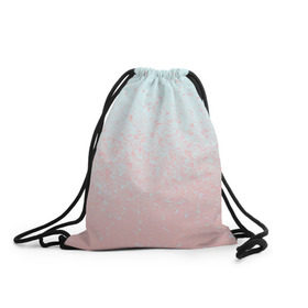 Рюкзак-мешок 3D с принтом Pink Blue Gradient в Новосибирске, 100% полиэстер | плотность ткани — 200 г/м2, размер — 35 х 45 см; лямки — толстые шнурки, застежка на шнуровке, без карманов и подкладки | blu | gradient | pink | голубое | градиент | розовое