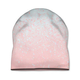 Шапка 3D с принтом Pink Blue Gradient в Новосибирске, 100% полиэстер | универсальный размер, печать по всей поверхности изделия | blu | gradient | pink | голубое | градиент | розовое