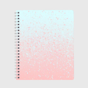 Тетрадь с принтом Pink Blue Gradient в Новосибирске, 100% бумага | 48 листов, плотность листов — 60 г/м2, плотность картонной обложки — 250 г/м2. Листы скреплены сбоку удобной пружинной спиралью. Уголки страниц и обложки скругленные. Цвет линий — светло-серый
 | blu | gradient | pink | голубое | градиент | розовое