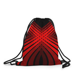 Рюкзак-мешок 3D с принтом Красные линии 1 в Новосибирске, 100% полиэстер | плотность ткани — 200 г/м2, размер — 35 х 45 см; лямки — толстые шнурки, застежка на шнуровке, без карманов и подкладки | геометрия