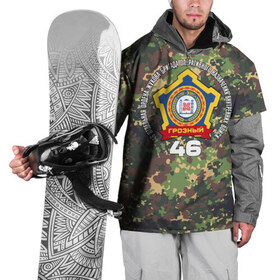 Накидка на куртку 3D с принтом 46 ОБрОН ВВ в Новосибирске, 100% полиэстер |  | Тематика изображения на принте: 46оброн | вв | грозный | национальная гвардия | росгвардия