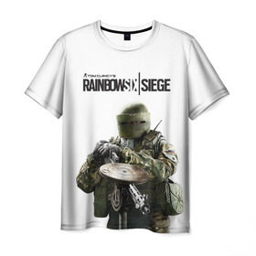 Мужская футболка 3D с принтом Rainbow Six Siege в Новосибирске, 100% полиэфир | прямой крой, круглый вырез горловины, длина до линии бедер | rainbow six | tom clancy’s
