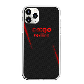 Чехол для iPhone 11 Pro матовый с принтом csgo - Red Line (Красная линия) в Новосибирске, Силикон |  | cs | csgo | go | кс | линия | цвет