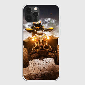 Чехол для iPhone 12 Pro Max с принтом Квадроцикл в Новосибирске, Силикон |  | Тематика изображения на принте: гонки | гонщик | грязь | квадроцикл | колеса | мотоцикл