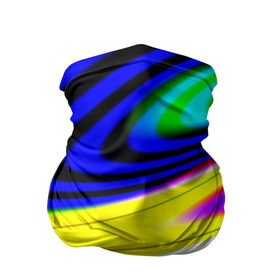 Бандана-труба 3D с принтом Волны красок в Новосибирске, 100% полиэстер, ткань с особыми свойствами — Activecool | плотность 150‒180 г/м2; хорошо тянется, но сохраняет форму | разводы | цветной | яркий