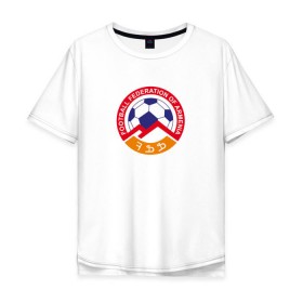 Мужская футболка хлопок Oversize с принтом Сборная Армении по футболу в Новосибирске, 100% хлопок | свободный крой, круглый ворот, “спинка” длиннее передней части | армения | ереван