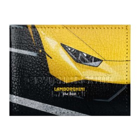 Обложка для студенческого билета с принтом Lamborghini the best в Новосибирске, натуральная кожа | Размер: 11*8 см; Печать на всей внешней стороне | авто | автомобиль | ламборгини