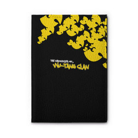 Обложка для автодокументов с принтом Wu-Tang clan в Новосибирске, натуральная кожа |  размер 19,9*13 см; внутри 4 больших “конверта” для документов и один маленький отдел — туда идеально встанут права | wu tang
