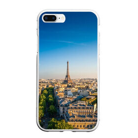 Чехол для iPhone 7Plus/8 Plus матовый с принтом Paris в Новосибирске, Силикон | Область печати: задняя сторона чехла, без боковых панелей | 