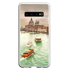 Чехол для Samsung Galaxy S10 с принтом Венеция в Новосибирске, Силикон | Область печати: задняя сторона чехла, без боковых панелей | Тематика изображения на принте: 