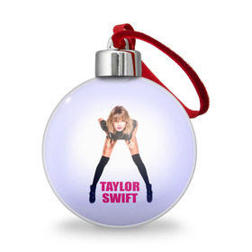 Ёлочный шар с принтом Taylor Swift в Новосибирске, Пластик | Диаметр: 77 мм | звезда | знаменитость | музыка | певица | тейлор свифт