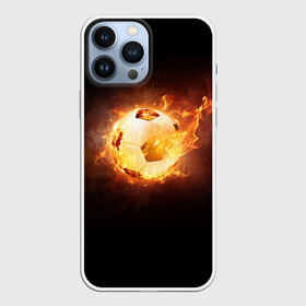 Чехол для iPhone 13 Pro Max с принтом Огненный мяч в Новосибирске,  |  | мяч | огненный | спорт | футбол