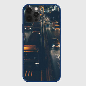 Чехол для iPhone 12 Pro Max с принтом дорога в Новосибирске, Силикон |  | Тематика изображения на принте: sity | город | движение | дома | мегаполис | ночь