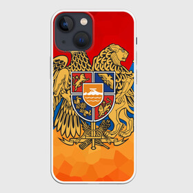 Чехол для iPhone 13 mini с принтом Армения в Новосибирске,  |  | Тематика изображения на принте: герб | флаг