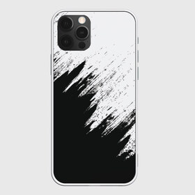 Чехол для iPhone 12 Pro Max с принтом Краска и ничего лишнего! в Новосибирске, Силикон |  | Тематика изображения на принте: белый | дизайн | капли | краска | монохромный | разводы | черный