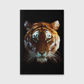 Обложка для паспорта матовая кожа с принтом Tiger в Новосибирске, натуральная матовая кожа | размер 19,3 х 13,7 см; прозрачные пластиковые крепления | Тематика изображения на принте: тигр