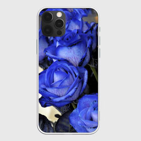 Чехол для iPhone 12 Pro Max с принтом Синие розы в Новосибирске, Силикон |  | Тематика изображения на принте: девушкам | розы | синие | цветы