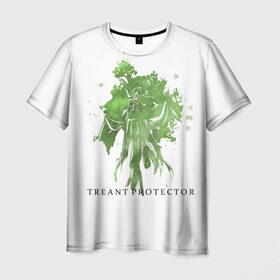 Мужская футболка 3D с принтом Treant Protector в Новосибирске, 100% полиэфир | прямой крой, круглый вырез горловины, длина до линии бедер | dota 2 | treant protector | дерево | дота