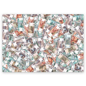 Поздравительная открытка с принтом Куча денег в Новосибирске, 100% бумага | плотность бумаги 280 г/м2, матовая, на обратной стороне линовка и место для марки
 | Тематика изображения на принте: 1000 рублей | деньги | рубли | рубль
