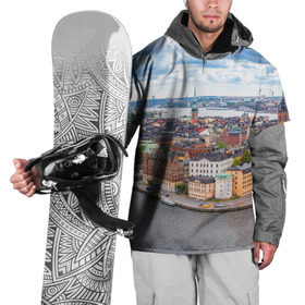 Накидка на куртку 3D с принтом Швеция в Новосибирске, 100% полиэстер |  | europe | stockholm | sweden | европа | ес | каникулы | отпуск | стокгольм | туризм | швеция