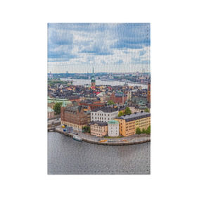 Обложка для паспорта матовая кожа с принтом Швеция в Новосибирске, натуральная матовая кожа | размер 19,3 х 13,7 см; прозрачные пластиковые крепления | Тематика изображения на принте: europe | stockholm | sweden | европа | ес | каникулы | отпуск | стокгольм | туризм | швеция