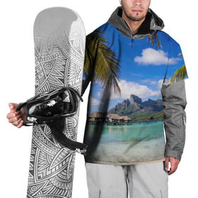 Накидка на куртку 3D с принтом Бора-Бора в Новосибирске, 100% полиэстер |  | архипелаг | блаженство | бора бора | бунгало | жемчужина тихого океана | загар | каникулы | море | океан | остров | отдых | отпуск | пальмы | песок | пляж | рай | сказка | солнце | таити | туризм