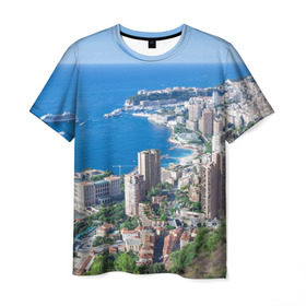 Мужская футболка 3D с принтом Монако в Новосибирске, 100% полиэфир | прямой крой, круглый вырез горловины, длина до линии бедер | europe | monaco | гламур | европа | загар | княжество | миллионеры | монако | отдых | отпуск | пляж | роскошь | солнце | средиземное море | туризм