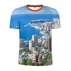 Мужская футболка 3D спортивная с принтом Монако в Новосибирске, 100% полиэстер с улучшенными характеристиками | приталенный силуэт, круглая горловина, широкие плечи, сужается к линии бедра | europe | monaco | гламур | европа | загар | княжество | миллионеры | монако | отдых | отпуск | пляж | роскошь | солнце | средиземное море | туризм