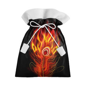 Подарочный 3D мешок с принтом Феникс в Новосибирске, 100% полиэстер | Размер: 29*39 см | Тематика изображения на принте: phoenix | арт | дым | краска | лучи | огонь | пламя | прикольные | птица. фентези | свет | феникс