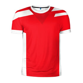 Мужская футболка 3D спортивная с принтом Красивый дизайн в Новосибирске, 100% полиэстер с улучшенными характеристиками | приталенный силуэт, круглая горловина, широкие плечи, сужается к линии бедра | белый | бордовый | красивый дизайн | красный | линии | полосы | прямоугольник | треугольник | цвет