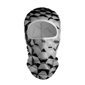 Балаклава 3D с принтом Чёрная мозаика в Новосибирске, 100% полиэстер, ткань с особыми свойствами — Activecool | плотность 150–180 г/м2; хорошо тянется, но при этом сохраняет форму. Закрывает шею, вокруг отверстия для глаз кайма. Единый размер | 