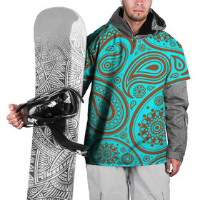 Накидка на куртку 3D с принтом Paisley в Новосибирске, 100% полиэстер |  | Тематика изображения на принте: огурцы | орнамент | пейсли | турецкие | яркий