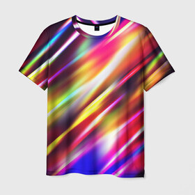Мужская футболка 3D с принтом Party в Новосибирске, 100% полиэфир | прямой крой, круглый вырез горловины, длина до линии бедер | красочный | разноцветный | яркий