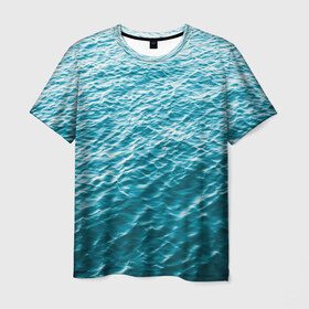 Мужская футболка 3D с принтом Море в Новосибирске, 100% полиэфир | прямой крой, круглый вырез горловины, длина до линии бедер | Тематика изображения на принте: orca | sea | whale | вода | киты | косатки | лето | любовь | море | океан | отдых | пальмы | пляж | солнце