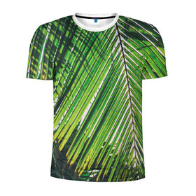 Мужская футболка 3D спортивная с принтом пальмы в Новосибирске, 100% полиэстер с улучшенными характеристиками | приталенный силуэт, круглая горловина, широкие плечи, сужается к линии бедра | sea | summer | берег | лето | море | океан | отдых | пальмы | пляж | солнце
