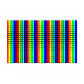 Бумага для упаковки 3D с принтом Радуга (Полосы в мозайку) в Новосибирске, пластик и полированная сталь | круглая форма, металлическое крепление в виде кольца | Тематика изображения на принте: вертикальные | жёлтый | зелёный | красный | оранжевый | полосы | радуга | синий | фиолетовый