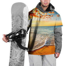 Накидка на куртку 3D с принтом Лазурный берег в Новосибирске, 100% полиэстер |  | берег | лето | море | отдых