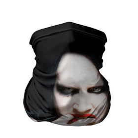 Бандана-труба 3D с принтом Marilyn Manson в Новосибирске, 100% полиэстер, ткань с особыми свойствами — Activecool | плотность 150‒180 г/м2; хорошо тянется, но сохраняет форму | звезда | знаменитость | музыка | мэрилин мэнсон | певец | рокер
