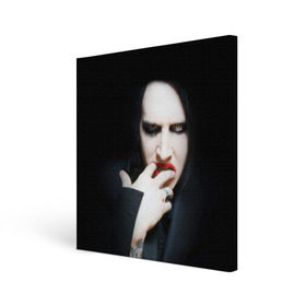 Холст квадратный с принтом Marilyn Manson в Новосибирске, 100% ПВХ |  | звезда | знаменитость | музыка | мэрилин мэнсон | певец | рокер