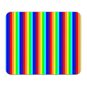 Коврик прямоугольный с принтом Радуга вертикальные полосы в Новосибирске, натуральный каучук | размер 230 х 185 мм; запечатка лицевой стороны | Тематика изображения на принте: вертикальные | жёлтый | зелёный | красный | оранжевый | полосы | радуга | синий | фиолетовый