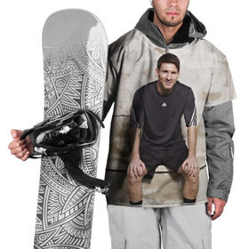 Накидка на куртку 3D с принтом Месси в Новосибирске, 100% полиэстер |  | аргентина | барселона | испания | футбол | футболист