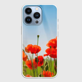 Чехол для iPhone 13 Pro с принтом Маки 9 в Новосибирске,  |  | маки | цветы